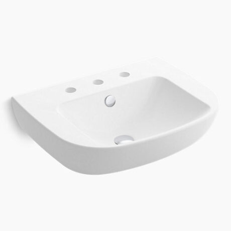 Reach Wall-hung Lavatory with single faucet hole