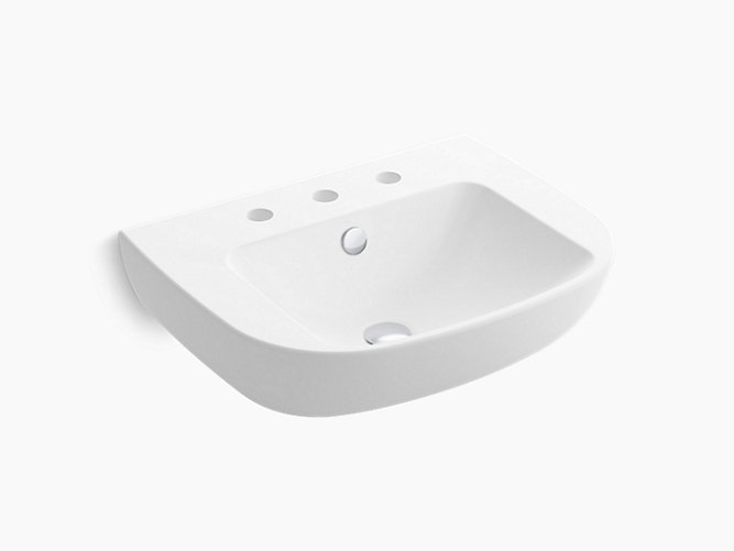 Reach Wall-hung Lavatory with single faucet hole